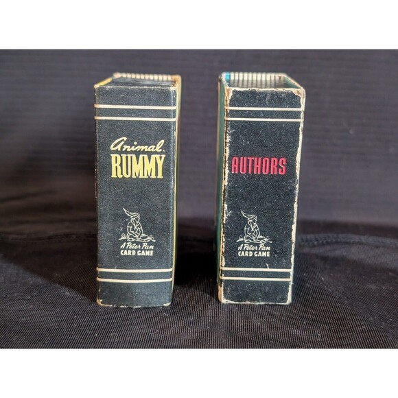 Two (2) Vtg Authors & Animal Rummy Card Games Whitman Publishing - Both Complete - Picture 2 of 7
